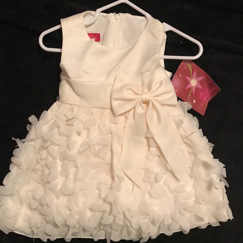 Flower Dress cream 12mo Flower Girl Baptism